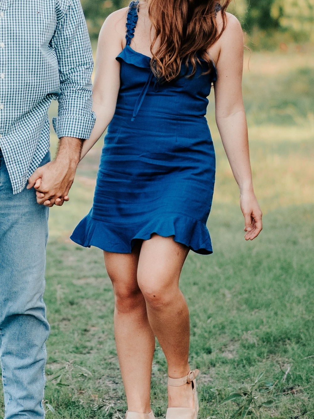 Lulu's Royal Blue Ruffle-Trim Sundress - Picture 3 of 3